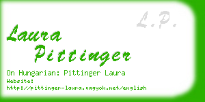 laura pittinger business card